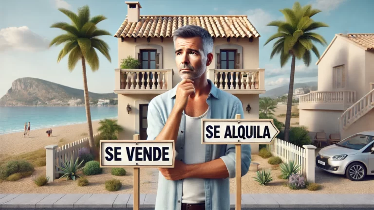Dueño de vivienda en la Costa Dorada decidiendo entre vender o alquilar su propiedad en 2025